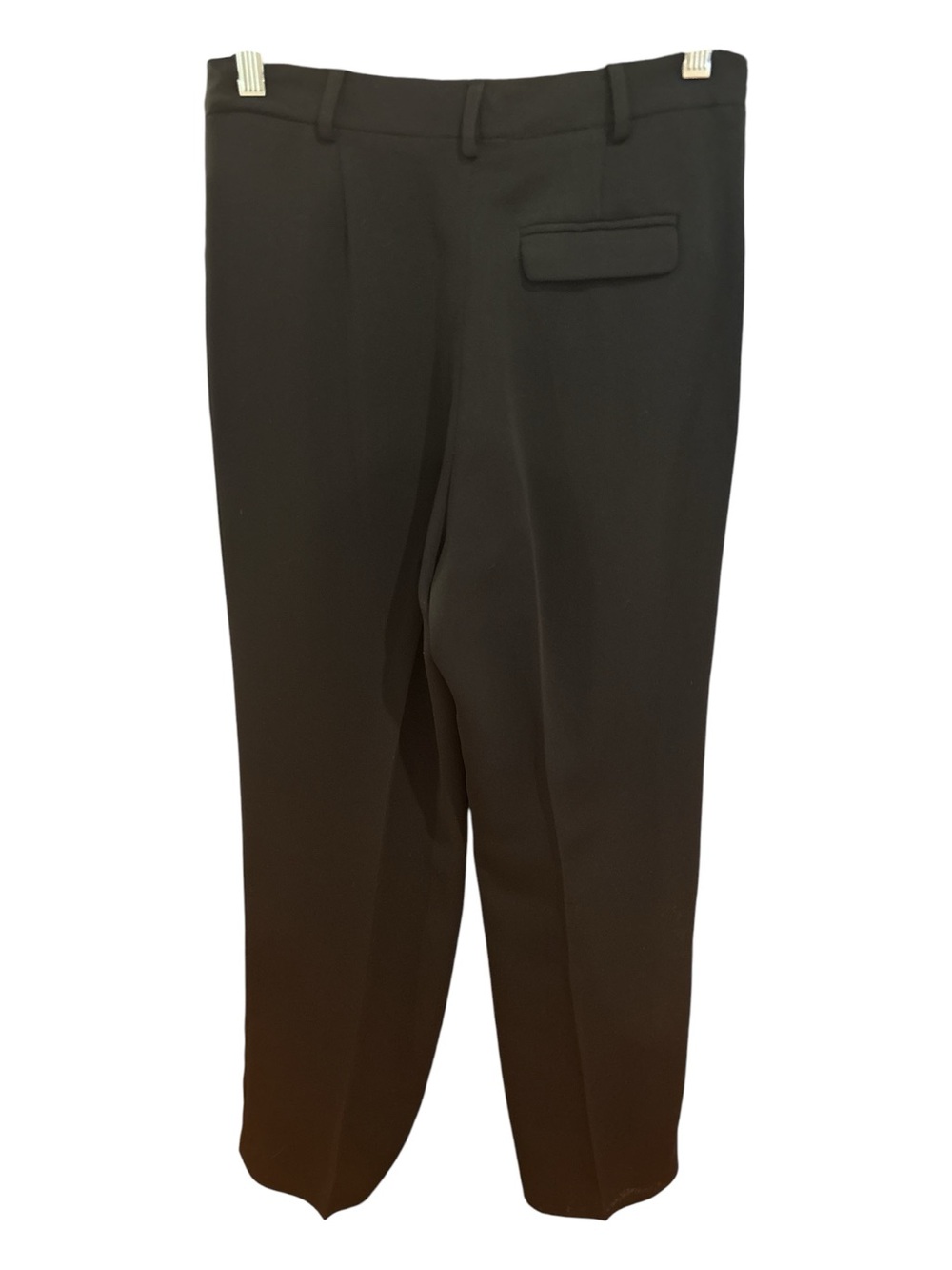 Y2K YANSI FUGEL BLACK STRAIGHT-LEG DRESS TROUSERS SZ 6 - Picture 3 of 6